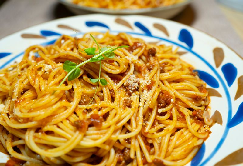 Classic Spaghetti Bolognese with slow-cooked meat sauce
